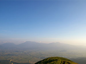 大観峰展望台からの阿蘇五岳