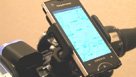ブリヂストンの電動自転車リアルストリームへ取り付けられたmovaics smart phone holder 02B3